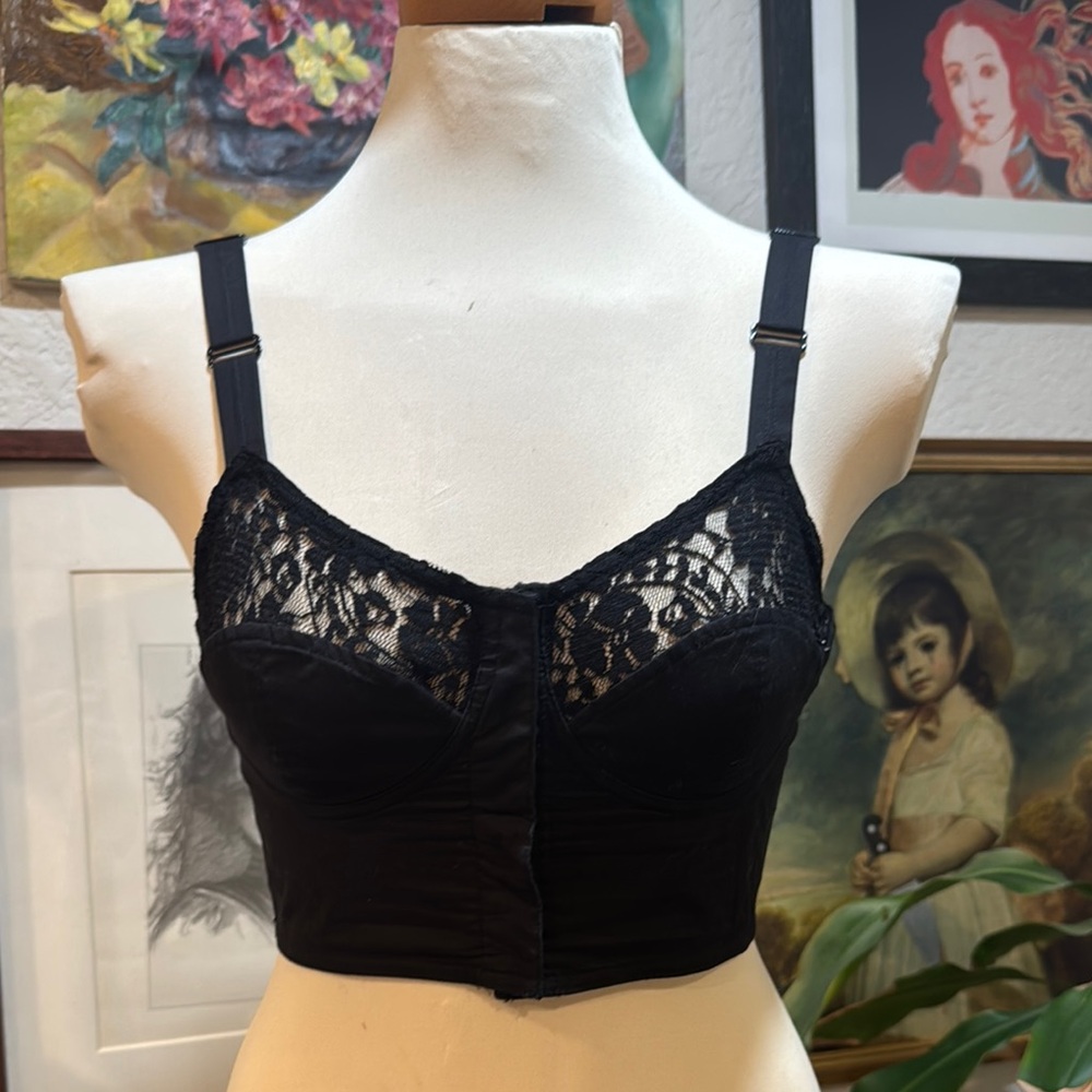 Elegant Black Lace Bralette or Top